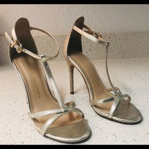 Gold Sandal Heels (Slightly Used)
